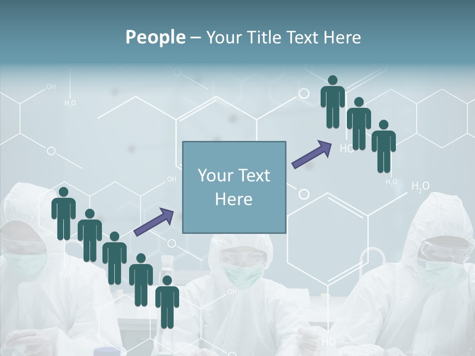 Experimenting Mask Blue PowerPoint Template