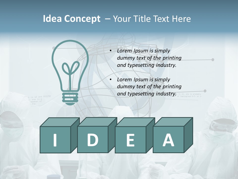 Beaker Hispanic Experimenting PowerPoint Template
