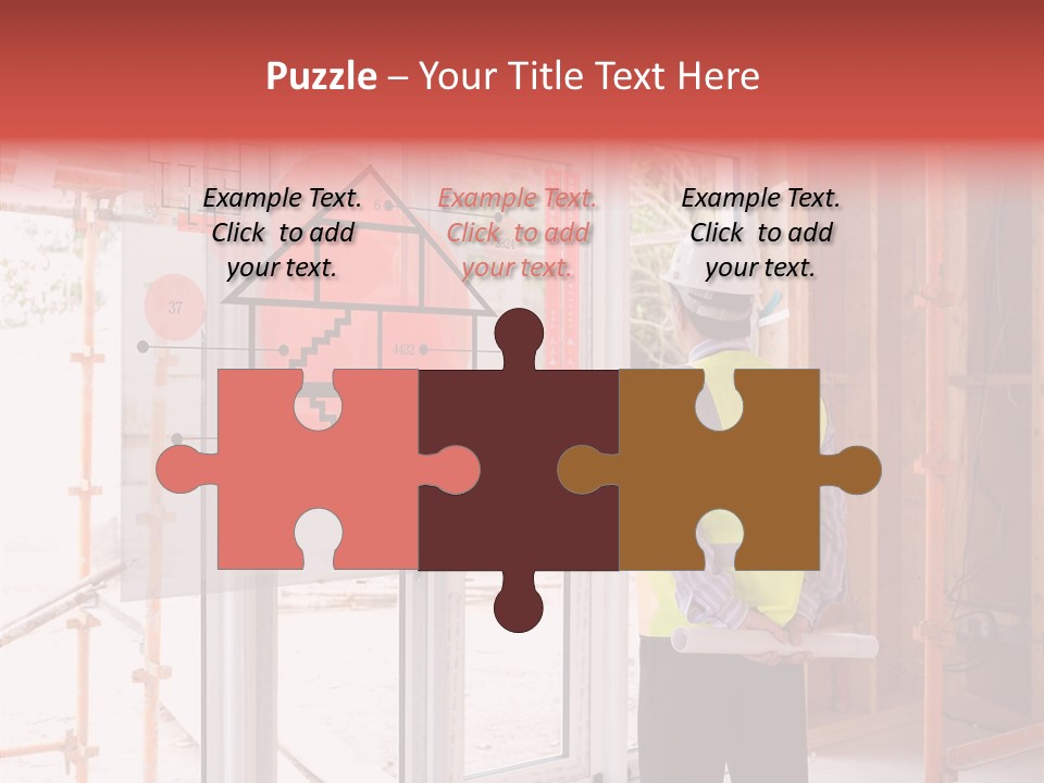 Hard Hat Hologram Display PowerPoint Template