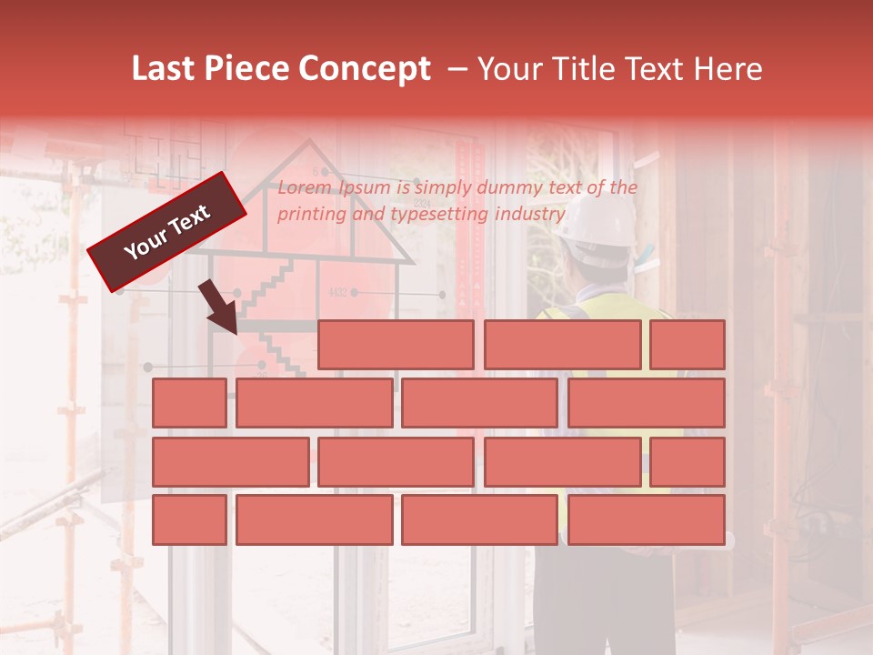 Hard Hat Hologram Display PowerPoint Template