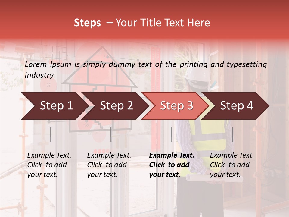 Hard Hat Hologram Display PowerPoint Template