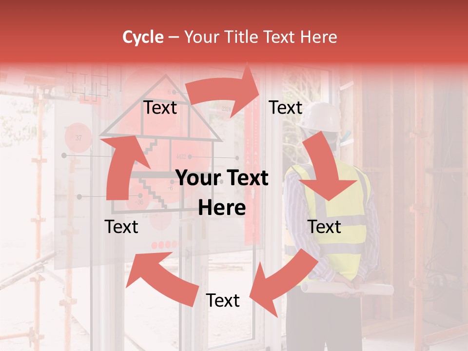 Hard Hat Hologram Display PowerPoint Template
