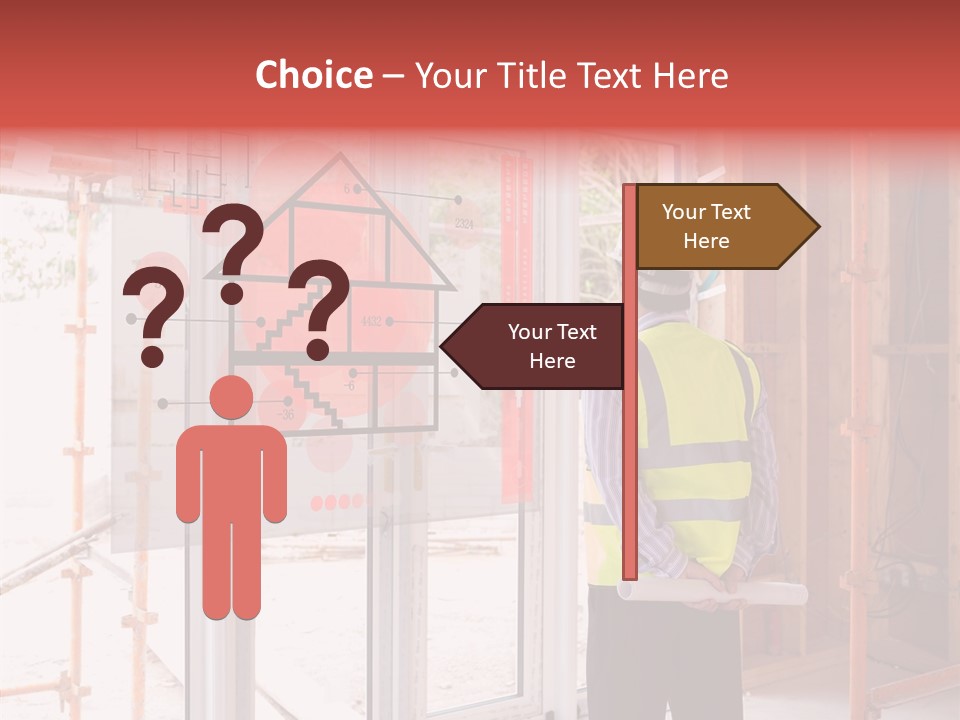 Hard Hat Hologram Display PowerPoint Template