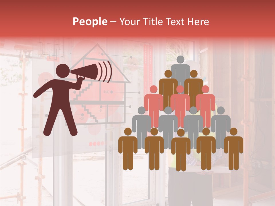 Hard Hat Hologram Display PowerPoint Template