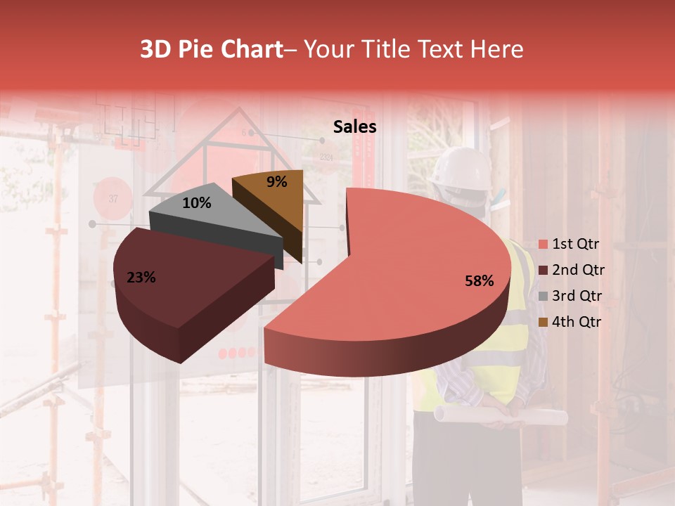 Hard Hat Hologram Display PowerPoint Template