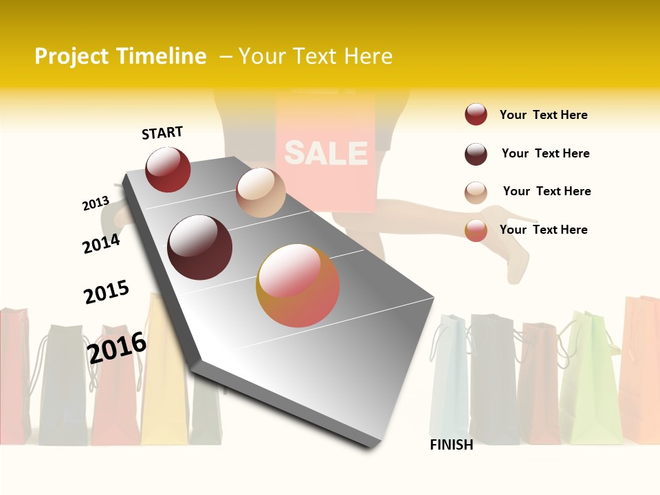 Beautiful Wealth Woman PowerPoint Template