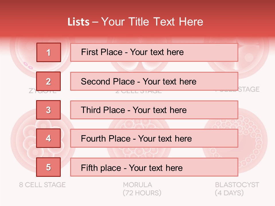 Embryo Health Embryology PowerPoint Template