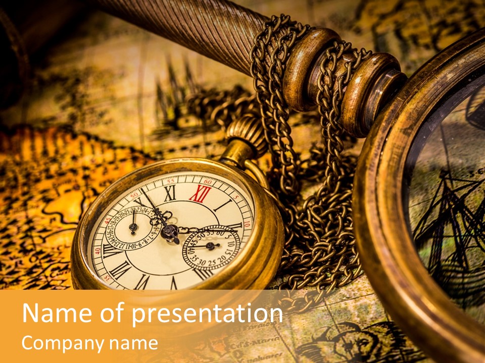 Old Time Map PowerPoint Template