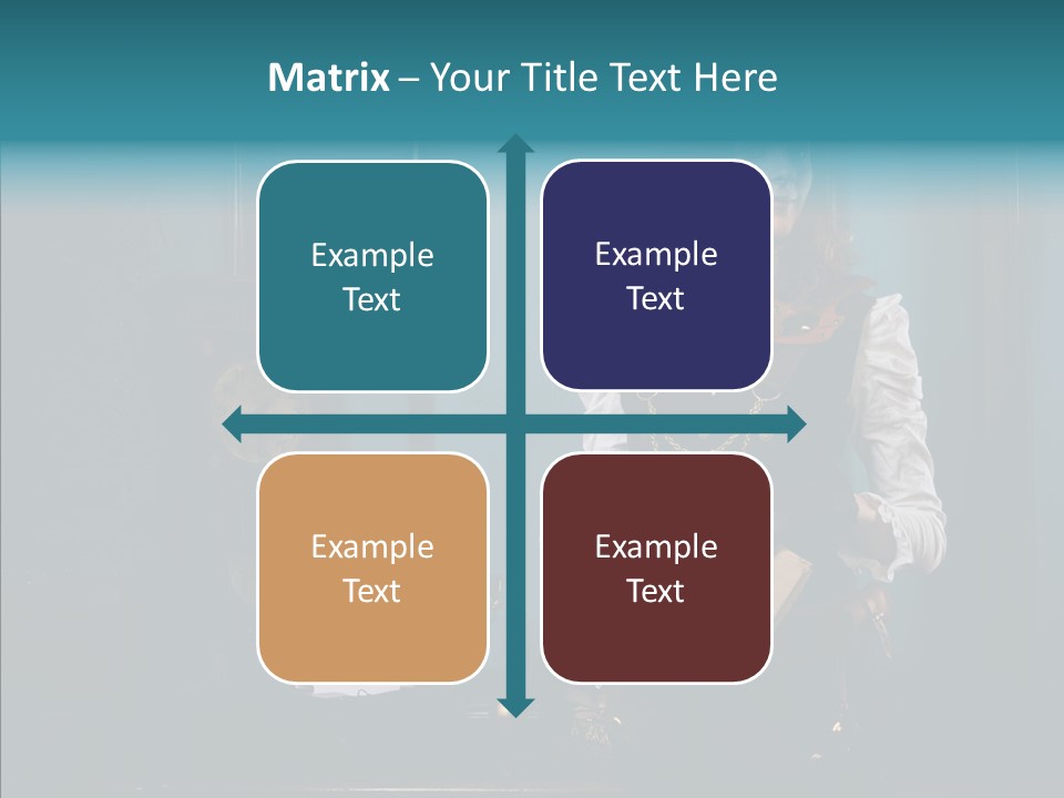 Handset Copper Girl PowerPoint Template