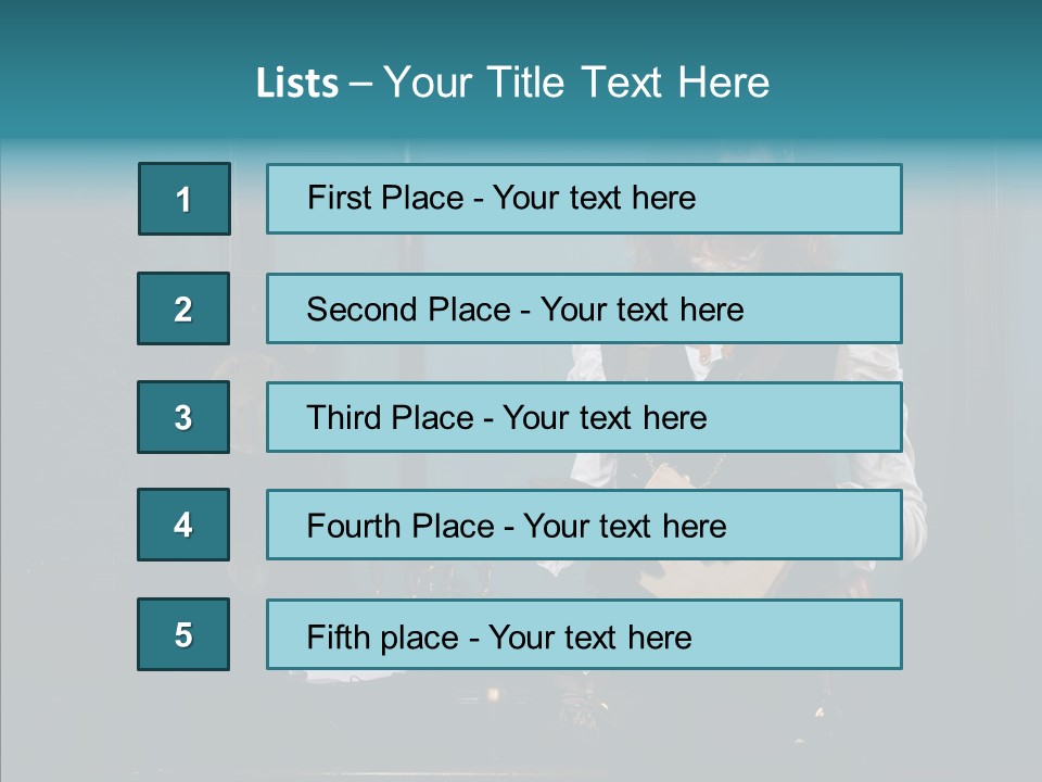 Handset Copper Girl PowerPoint Template