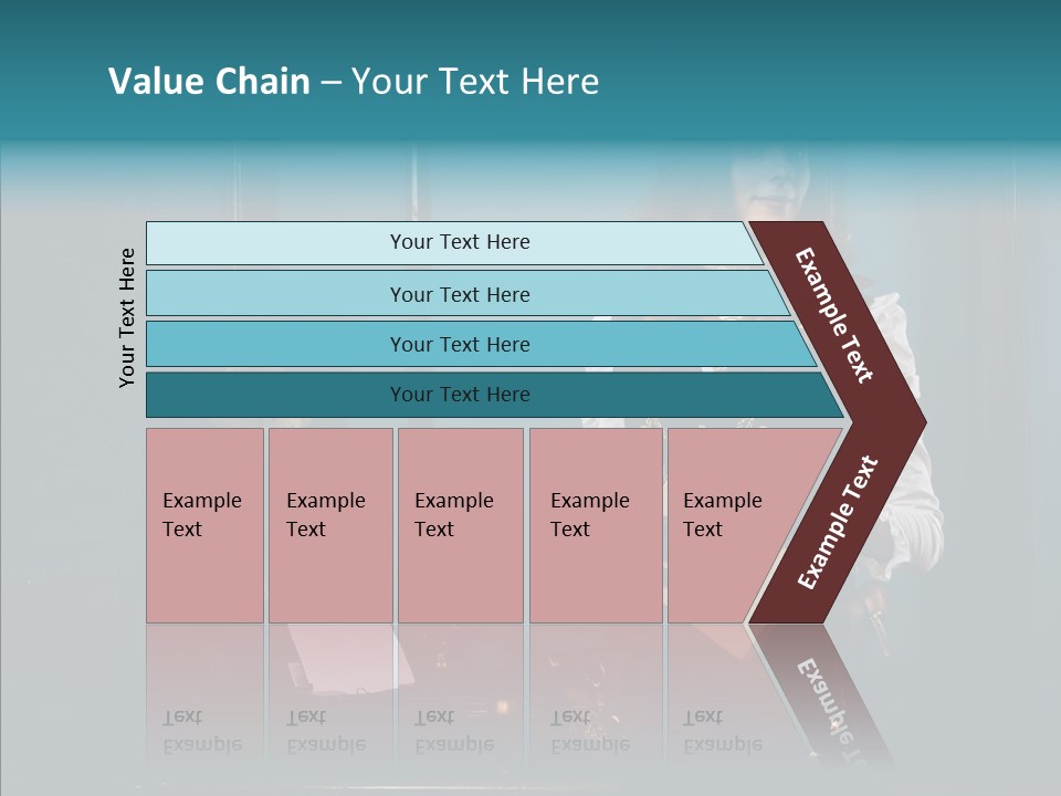 Handset Copper Girl PowerPoint Template