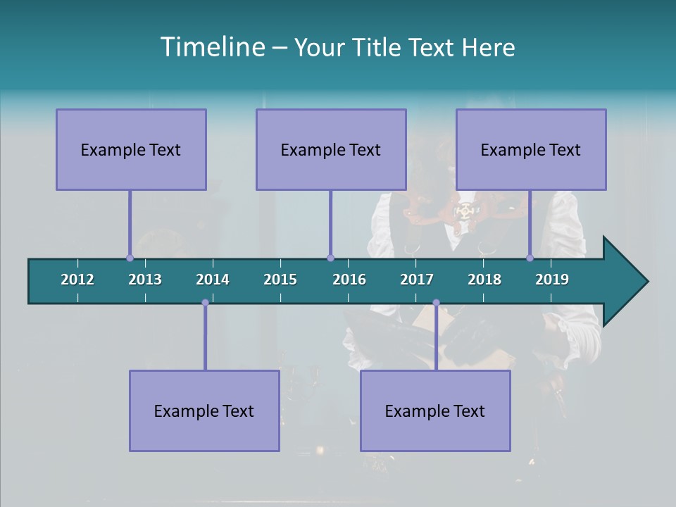 Handset Copper Girl PowerPoint Template