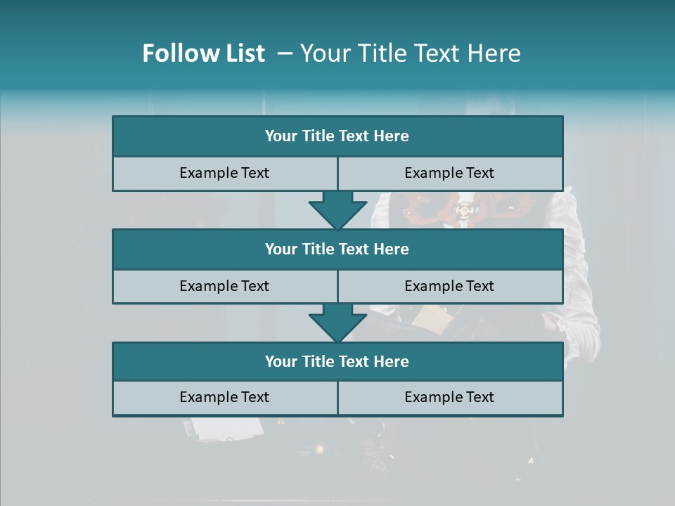 Handset Copper Girl PowerPoint Template