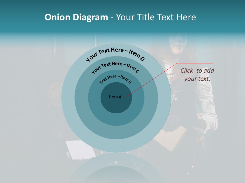 Handset Copper Girl PowerPoint Template