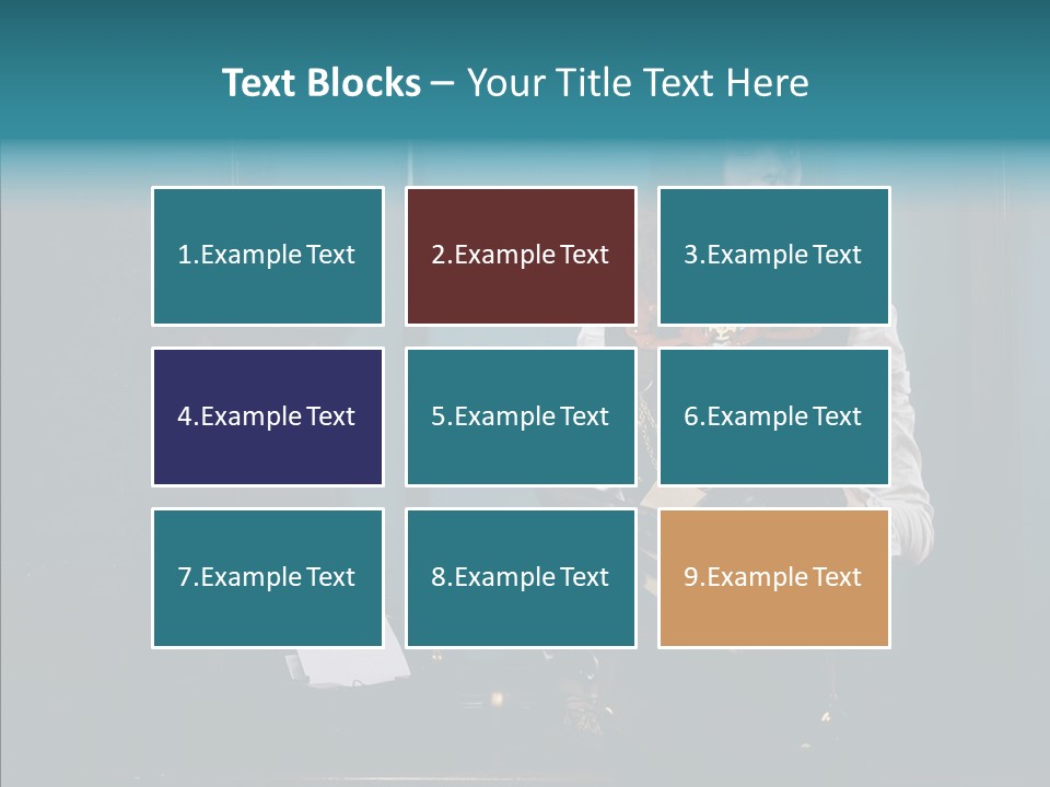 Handset Copper Girl PowerPoint Template