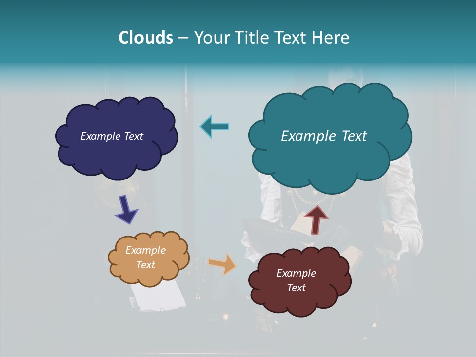 Handset Copper Girl PowerPoint Template