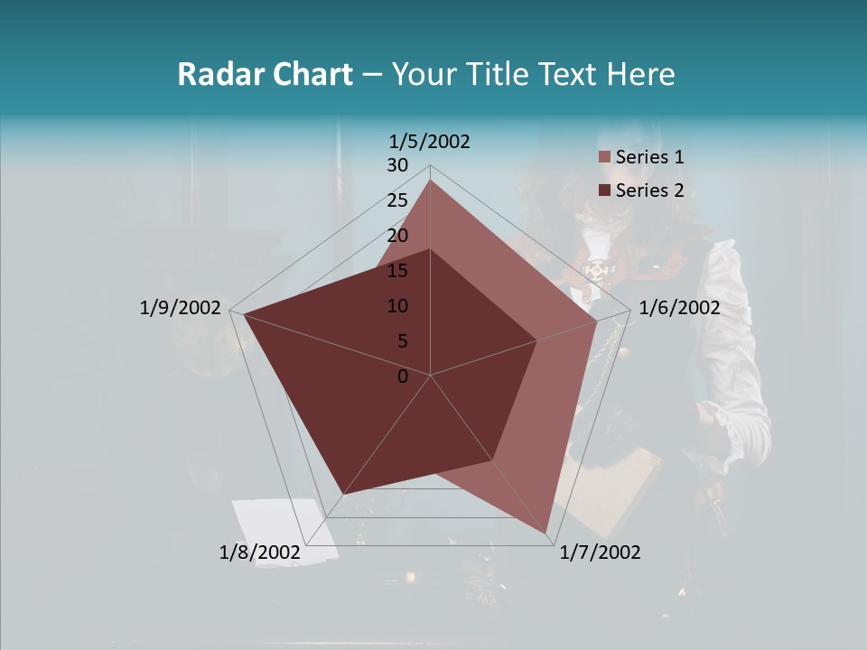 Handset Copper Girl PowerPoint Template