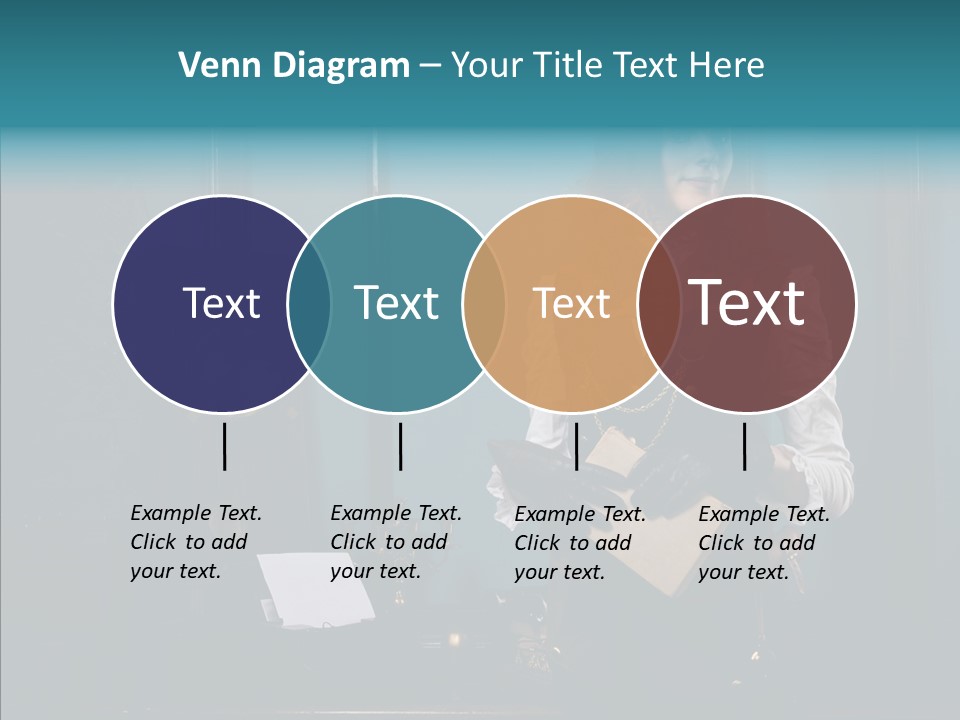 Handset Copper Girl PowerPoint Template