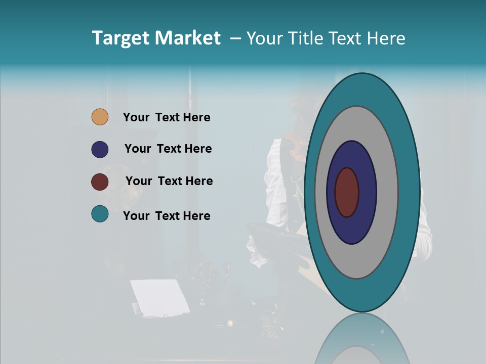 Handset Copper Girl PowerPoint Template