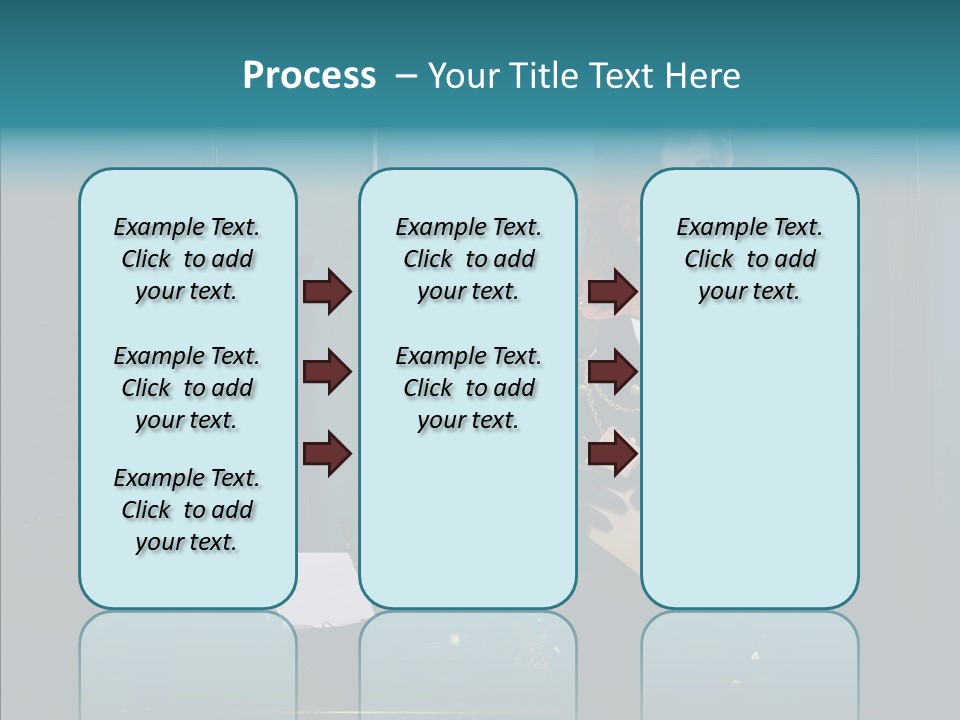 Handset Copper Girl PowerPoint Template