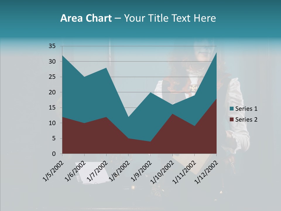 Handset Copper Girl PowerPoint Template