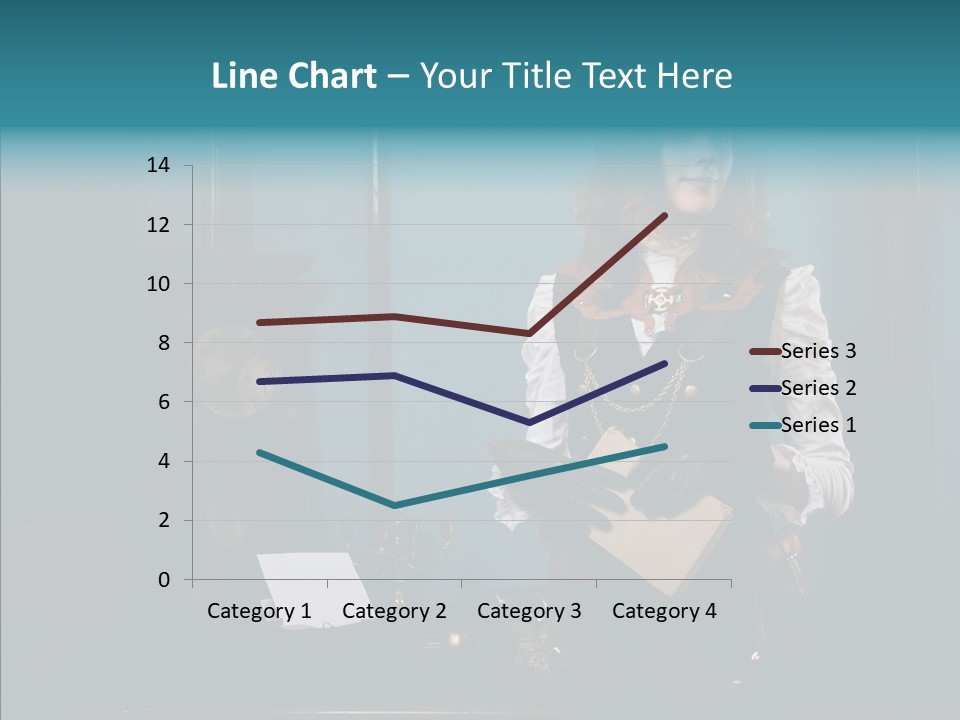 Handset Copper Girl PowerPoint Template