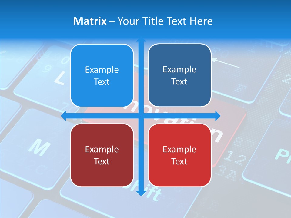 Red Binary Commerce PowerPoint Template