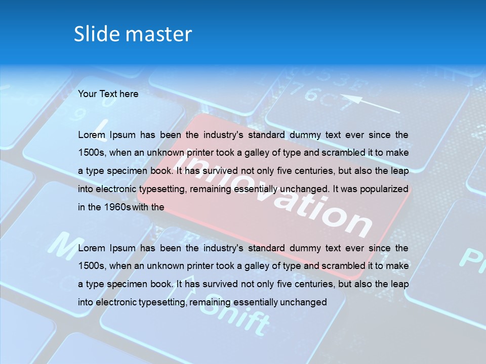 Red Binary Commerce PowerPoint Template