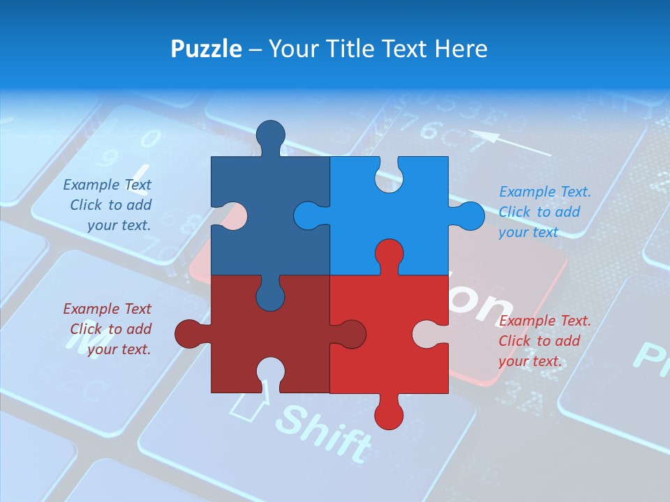 Red Binary Commerce PowerPoint Template