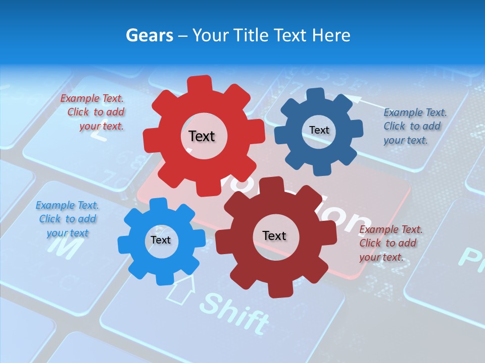 Red Binary Commerce PowerPoint Template