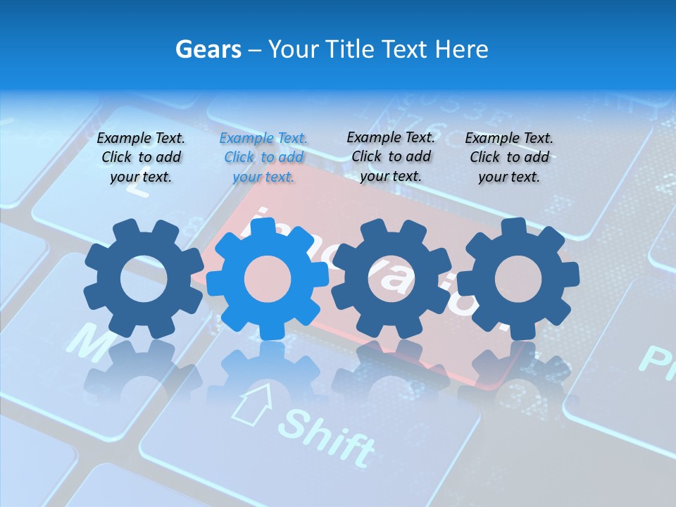 Red Binary Commerce PowerPoint Template