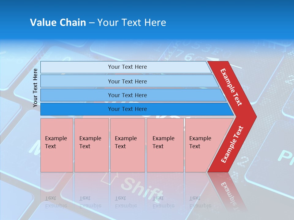 Red Binary Commerce PowerPoint Template