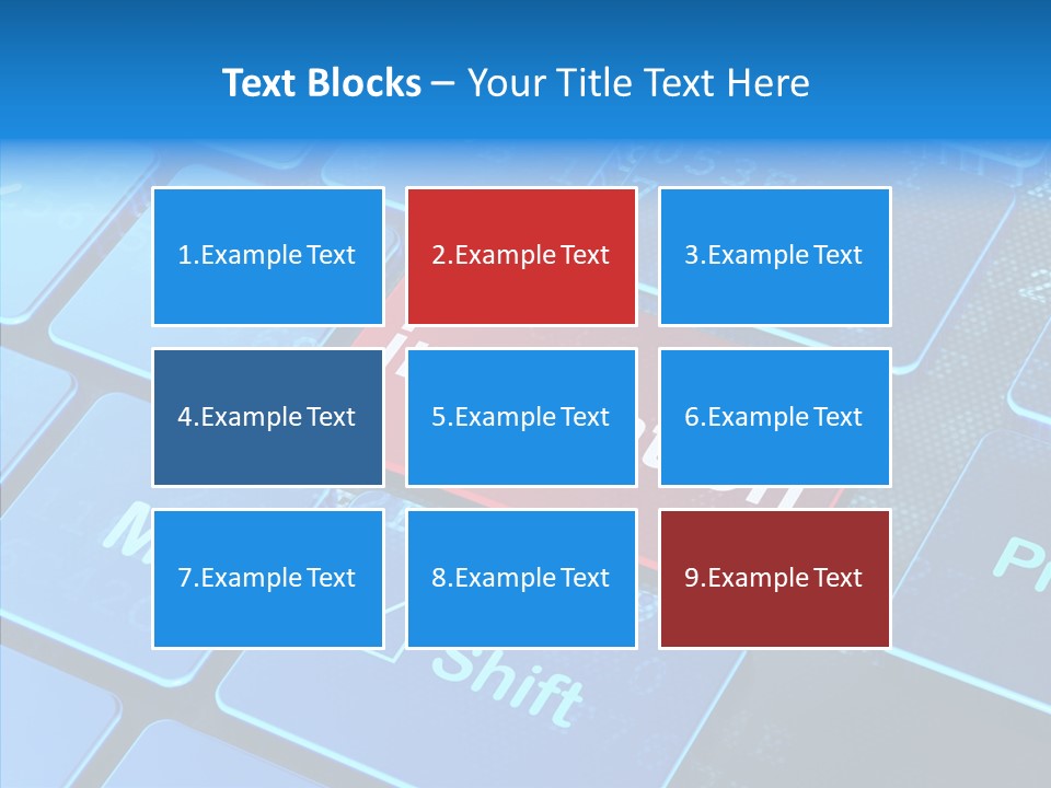 Red Binary Commerce PowerPoint Template