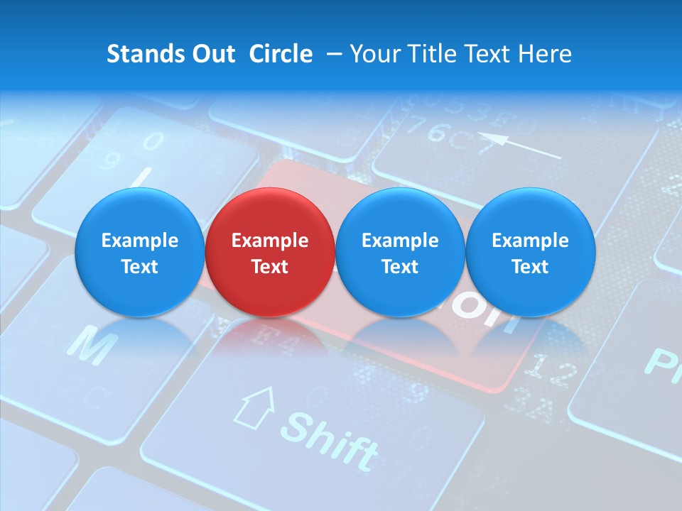 Red Binary Commerce PowerPoint Template