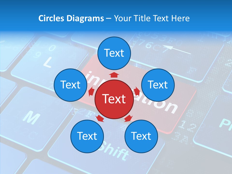 Red Binary Commerce PowerPoint Template