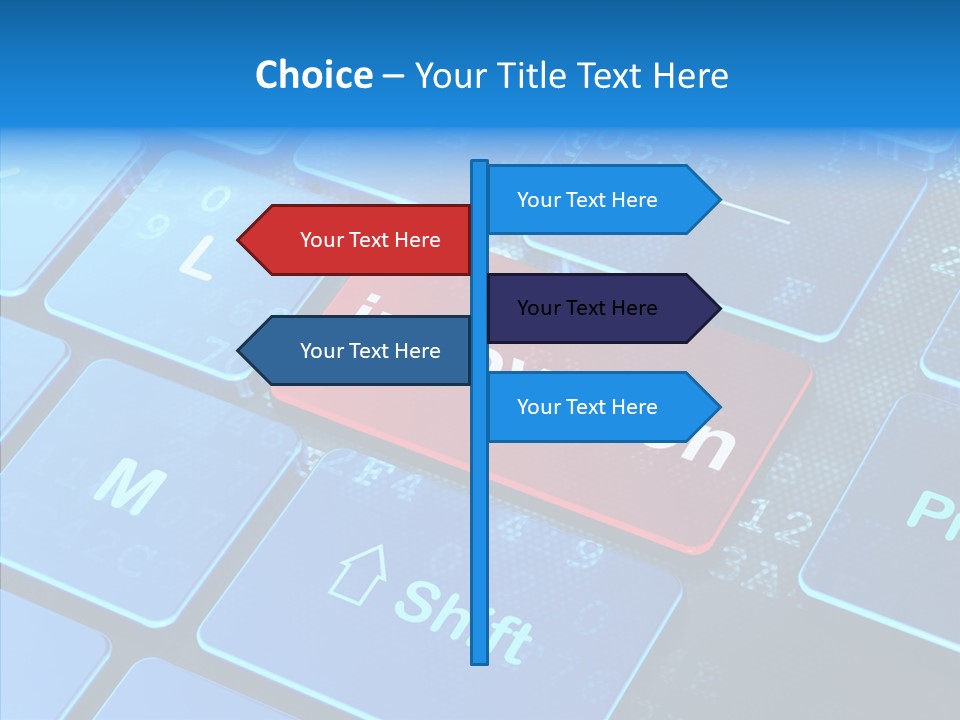 Red Binary Commerce PowerPoint Template