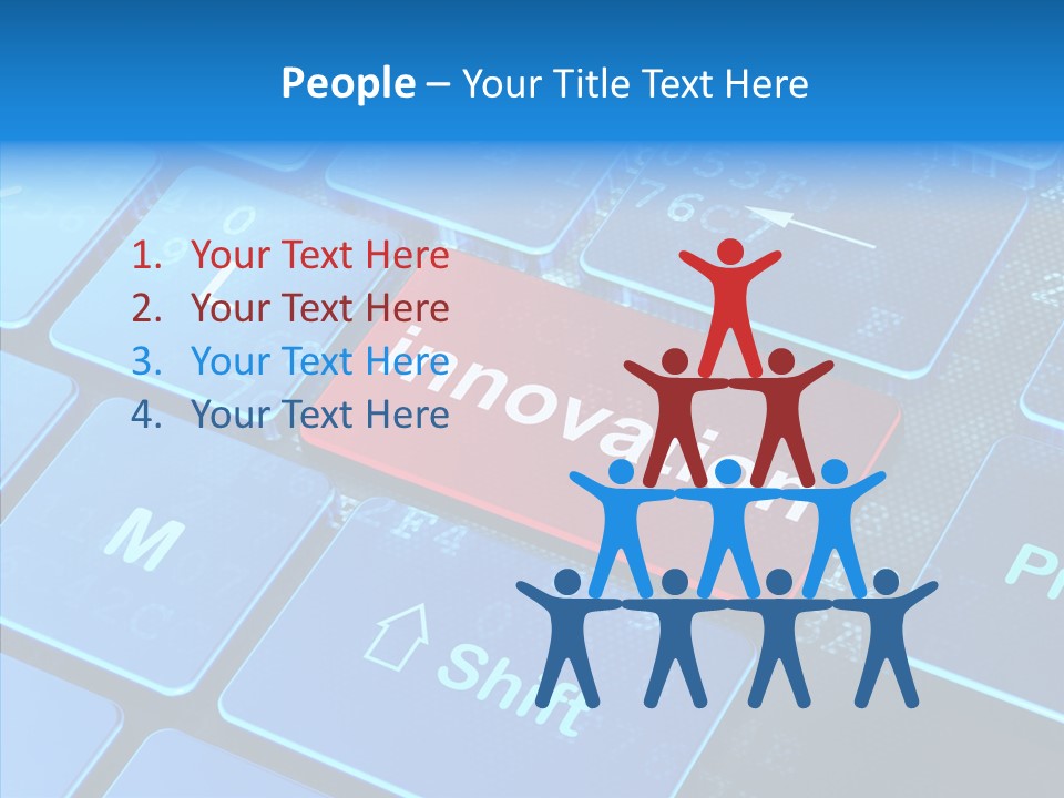 Red Binary Commerce PowerPoint Template