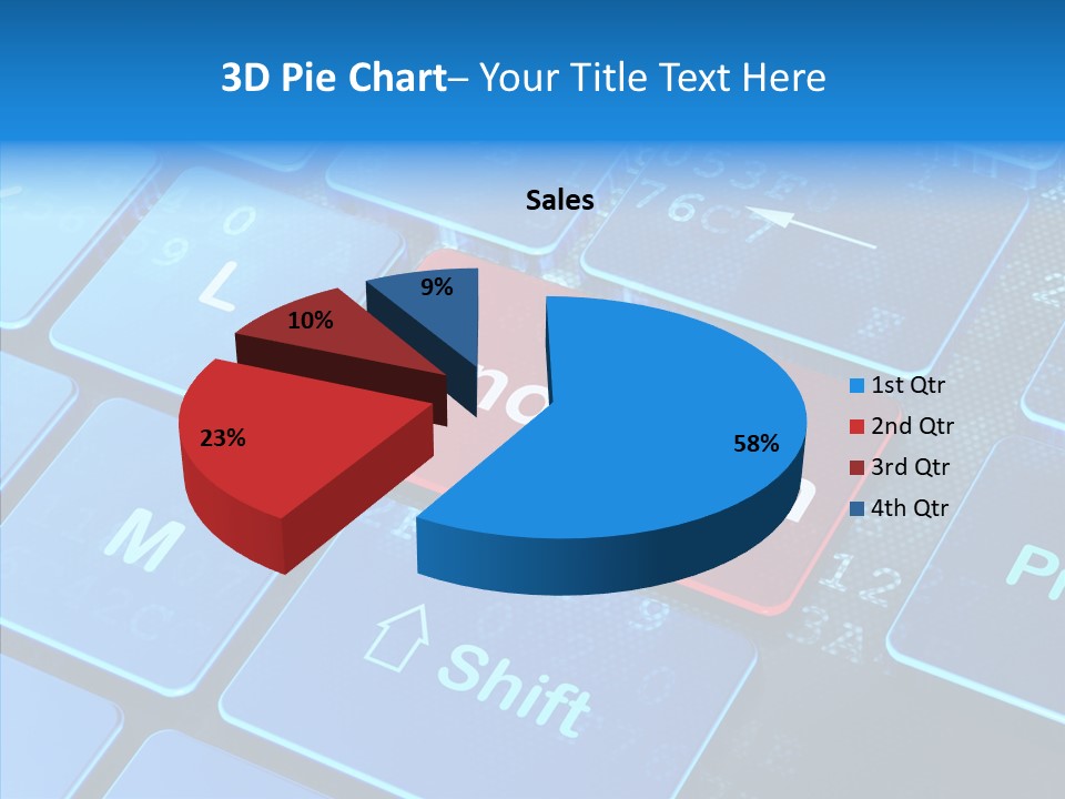 Red Binary Commerce PowerPoint Template