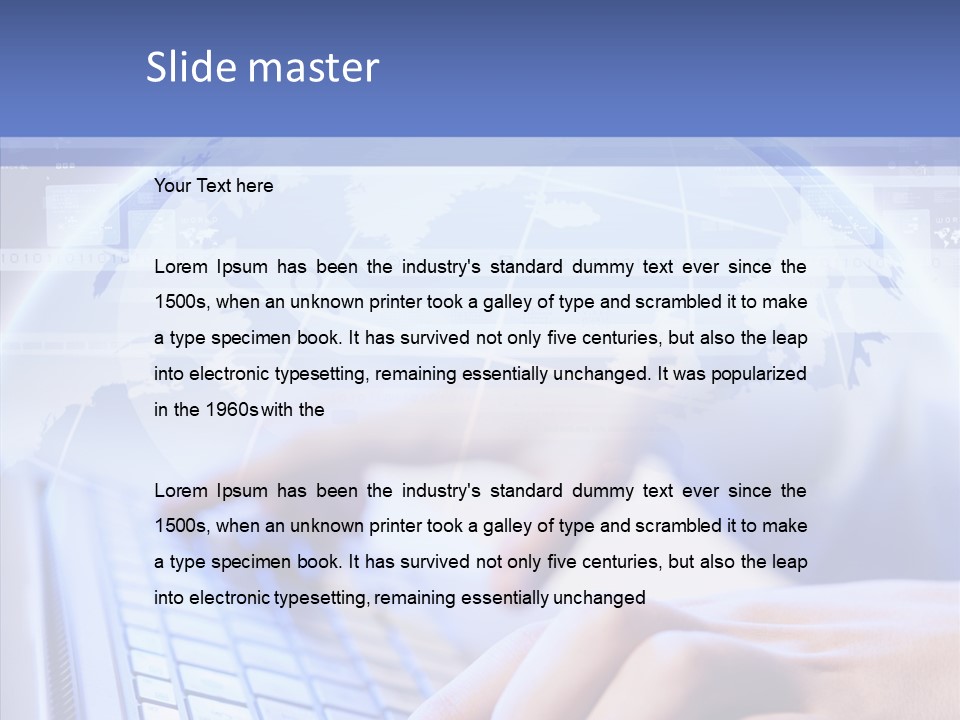 Equipment Input Office PowerPoint Template
