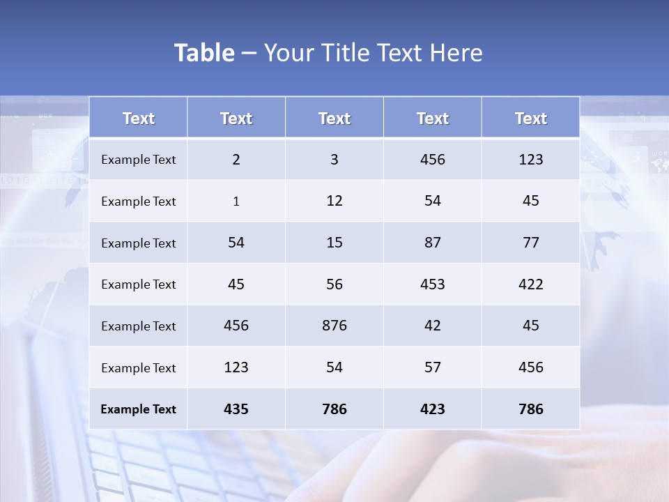 Equipment Input Office PowerPoint Template