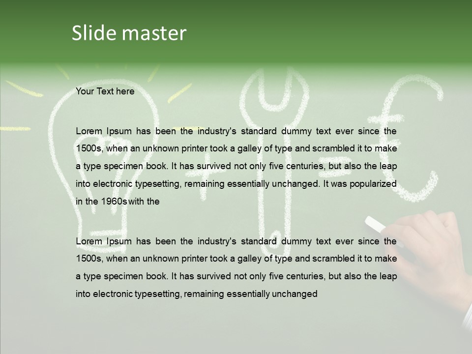 Arbeit Selbstuendig Geld PowerPoint Template