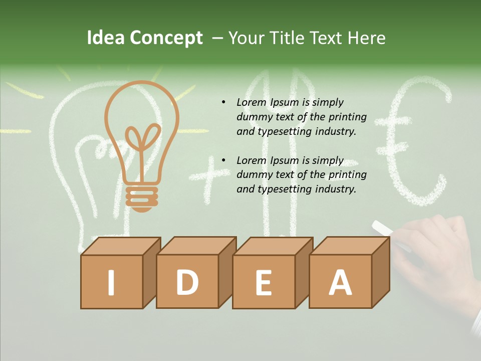 Arbeit Selbstuendig Geld PowerPoint Template