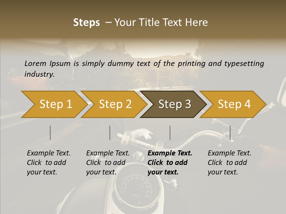 Rider Bar Speed PowerPoint Template