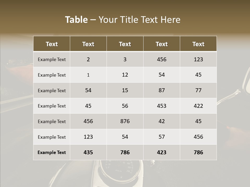 Rider Bar Speed PowerPoint Template