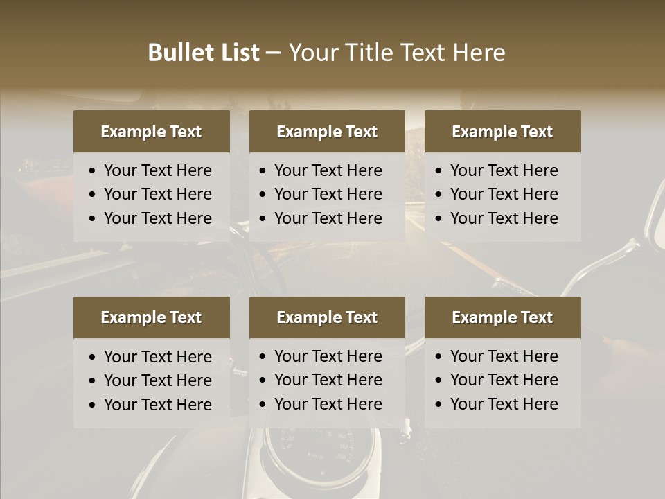 Rider Bar Speed PowerPoint Template