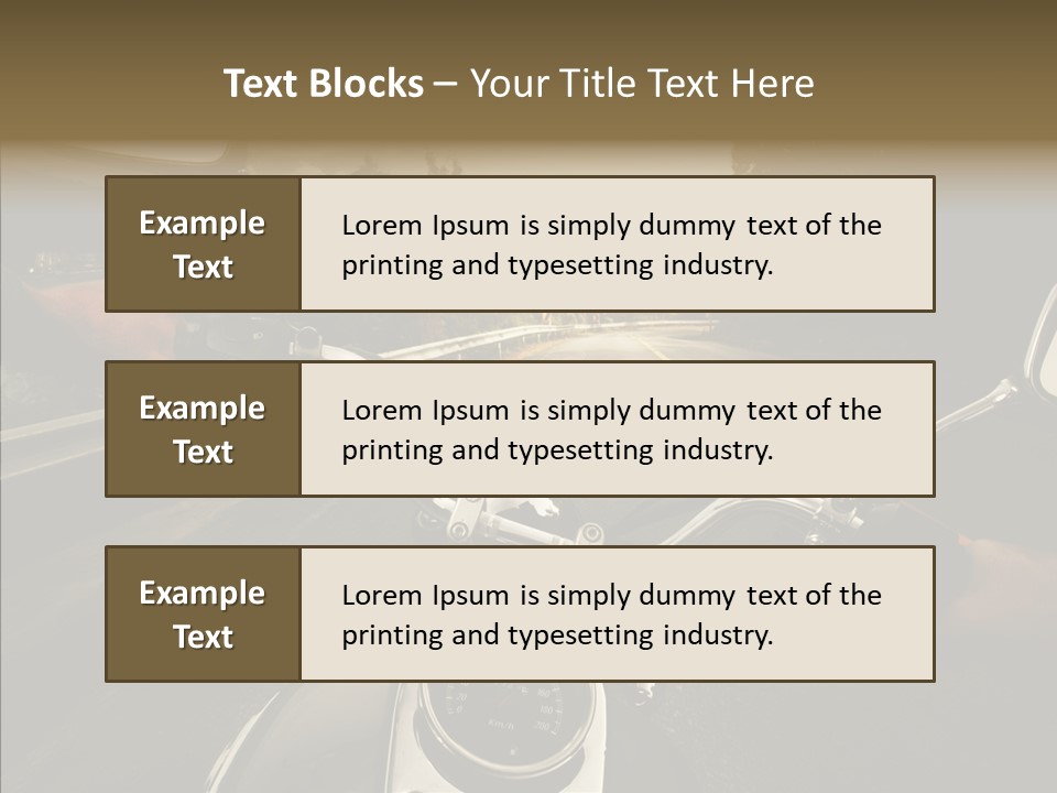 Rider Bar Speed PowerPoint Template