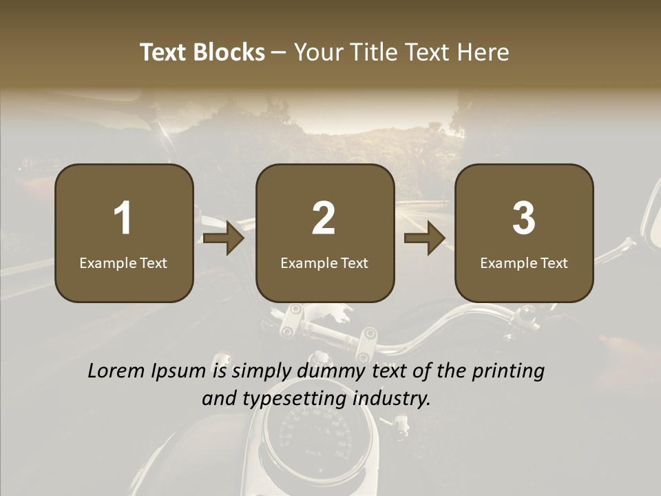 Rider Bar Speed PowerPoint Template