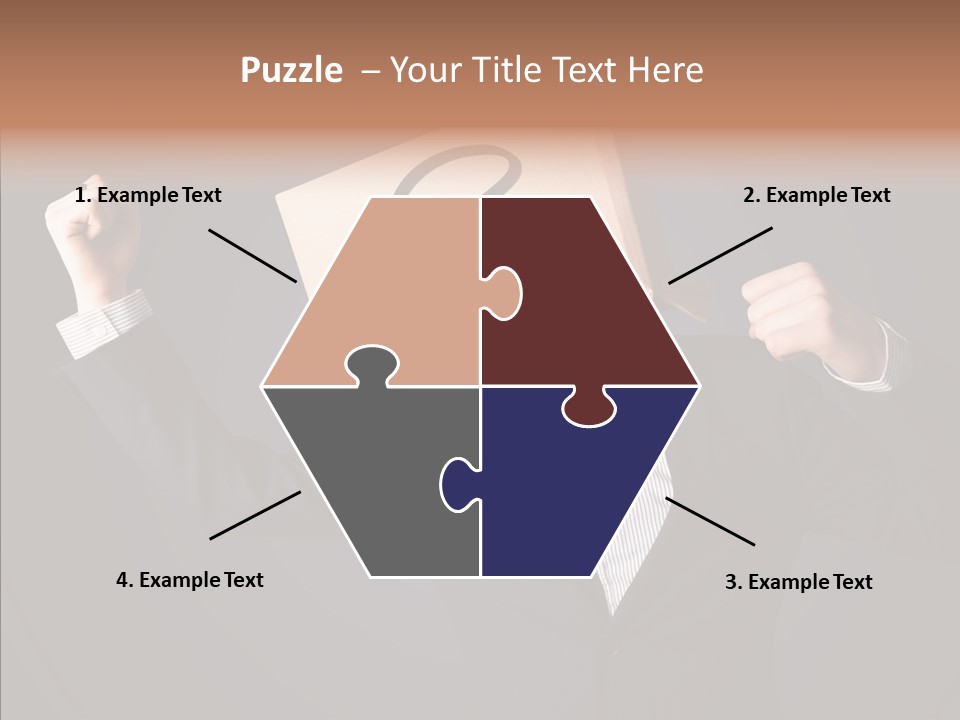 Hiding Drawn Doubt PowerPoint Template