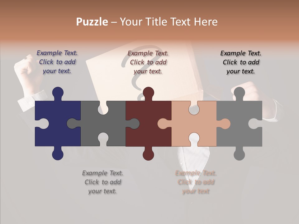 Hiding Drawn Doubt PowerPoint Template