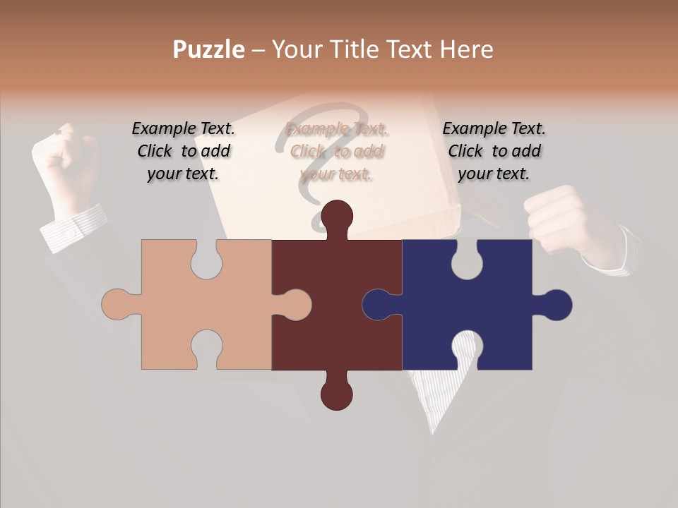 Hiding Drawn Doubt PowerPoint Template